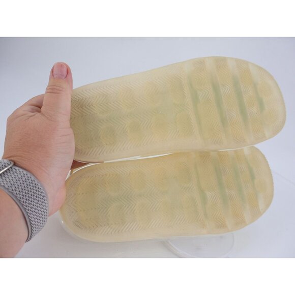 Tory Burch Crisscross Strap Bubble Jelly Sandal Size 9 B Ivory Slingback Flats - Picture 7 of 13